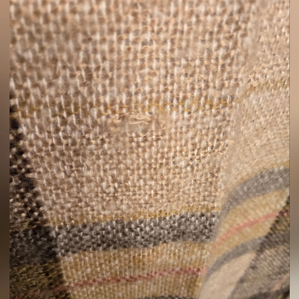 LOFT Plaid Fringe Blanket Scarf - Picture 4 of 4